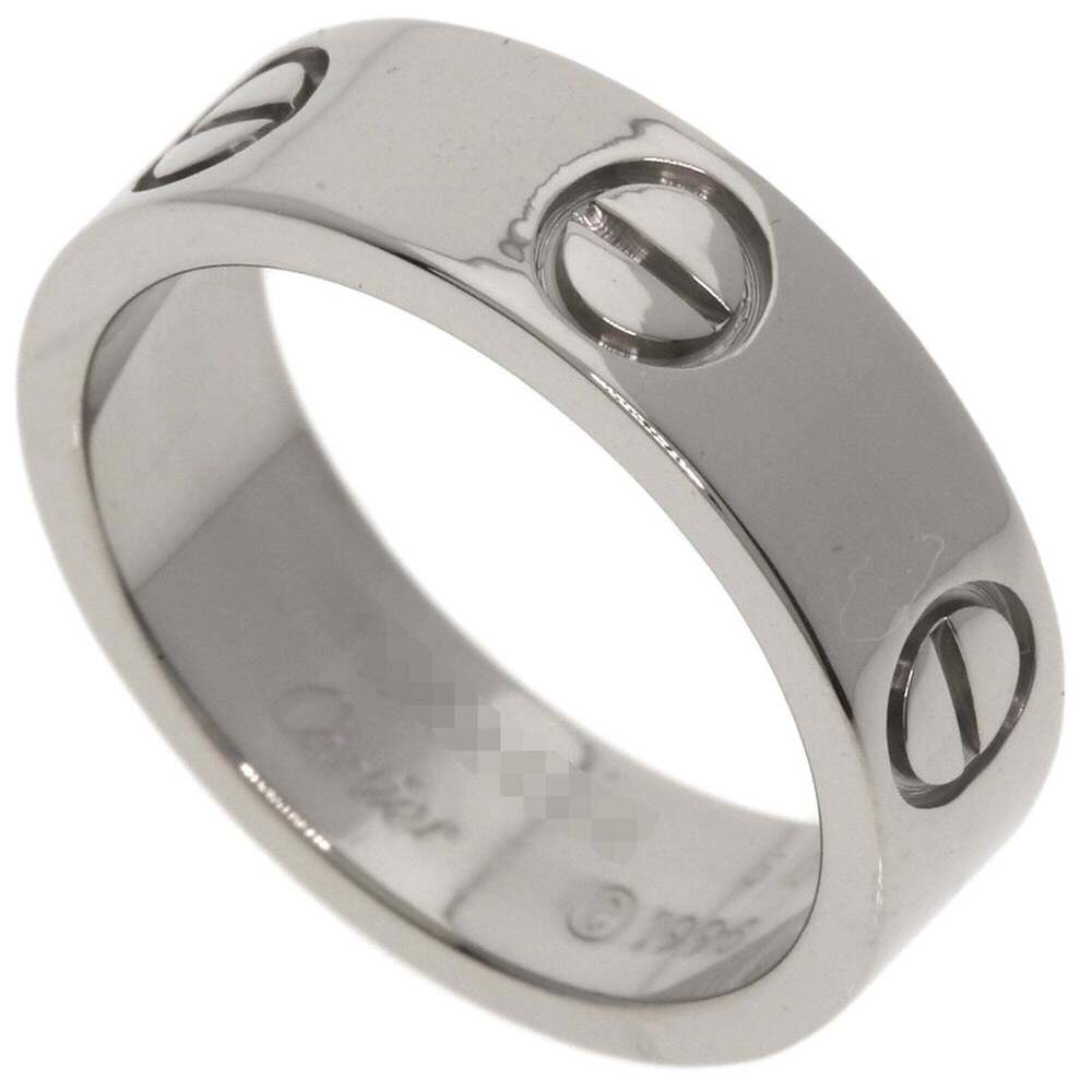 CARTIER 18k Silver Love Ring #50